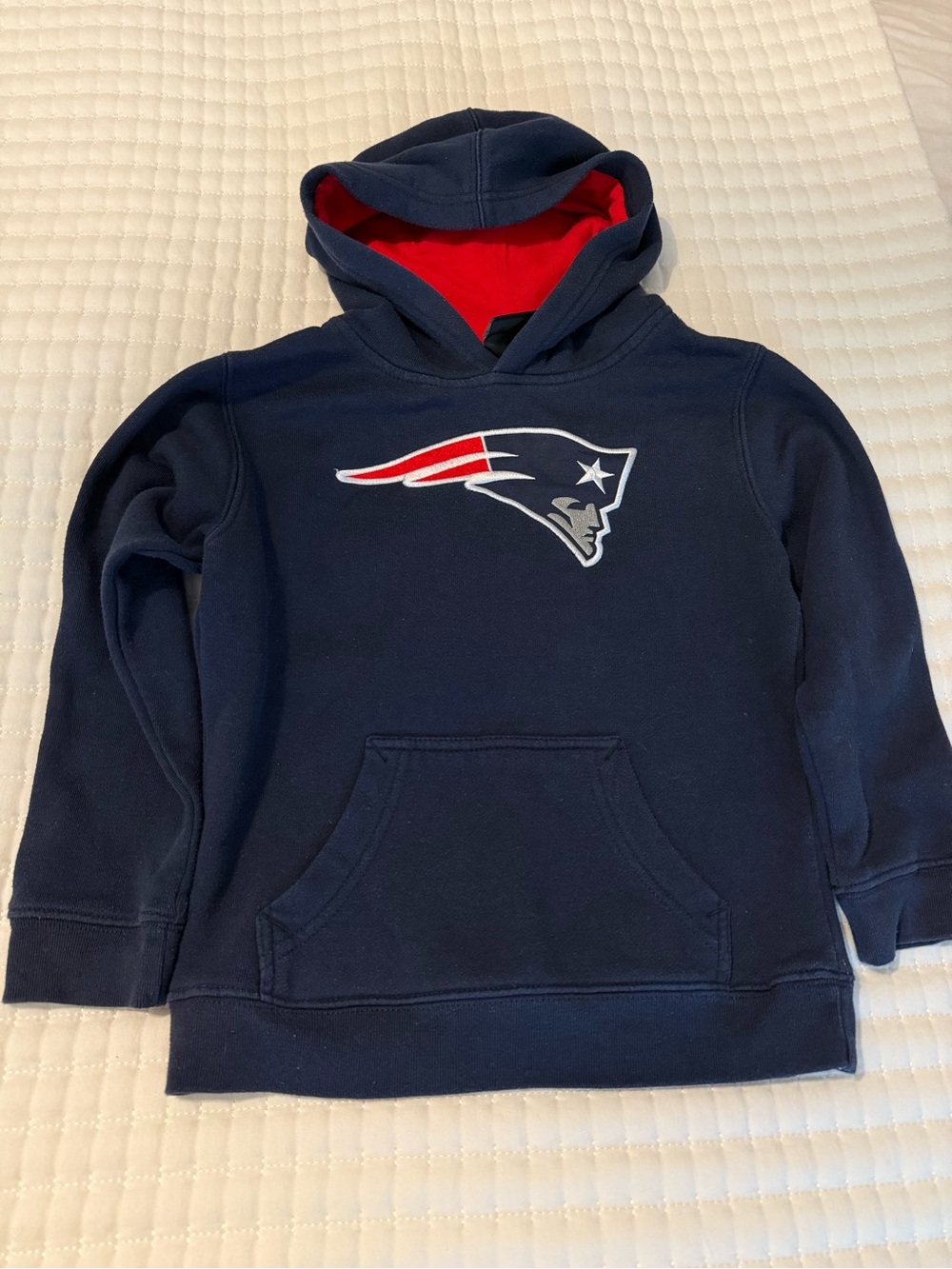 NFL Kids Patriots Navy Hoodie Size 5 - 6